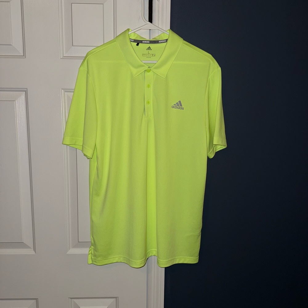 Adidas Men's Bright Lime Polo Shirt